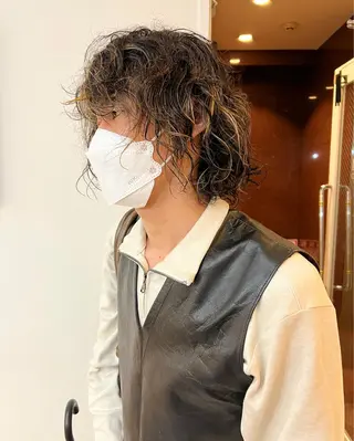 カラー パーマ 渋谷/暖色系カラー kotoha🍊のヘアスタイル