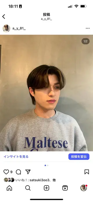 メンズ 橋本 彩音のヘアスタイル