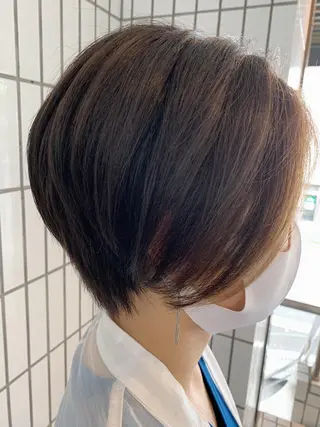 ショート カラー ハットリ /北習志野のヘアスタイル