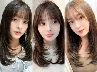 ロング Hazuki レイヤー/艶カラーのヘアスタイル