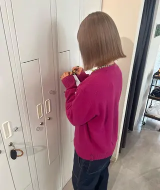 ショート カラー 髪質改善 Noe心斎橋店のヘアスタイル