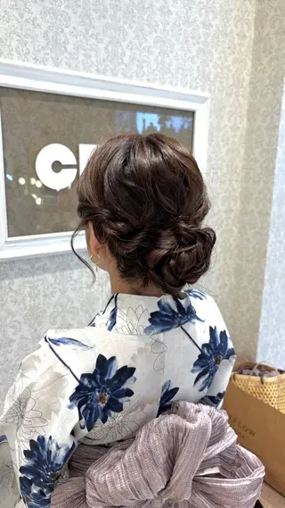 セミロング ヘアアレンジ 🍒Natsuka /ガーリー/アレンジのヘアスタイル
