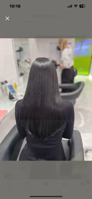 ロング カラー 暗髪うる艶ヘア🫧 yumi🐈‍⬛🪽のヘアスタイル