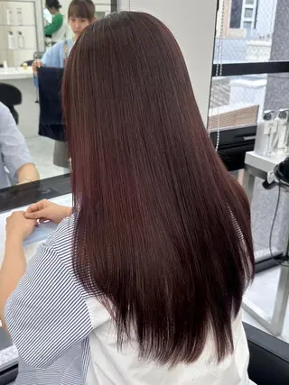 カラー 冬の透明感暗髪❄️ トレンドヘア❄️のヘアスタイル