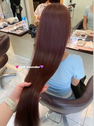 ロング 🎀透明感カラー 🐈ナズナのヘアスタイル