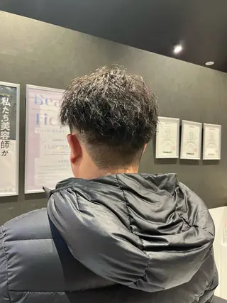 パーマ メンズ ボブパーマ/レイヤー カット/KINAMIのヘアスタイル