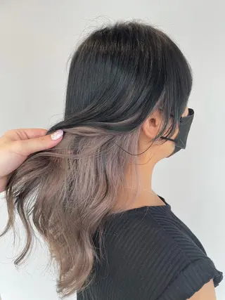 セミロング カラー リルフェアリー 磐田店のヘアスタイル