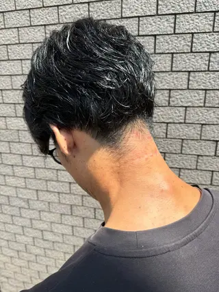 ショート メンズ パーマ/ハイトーン /吉田眞のヘアスタイル