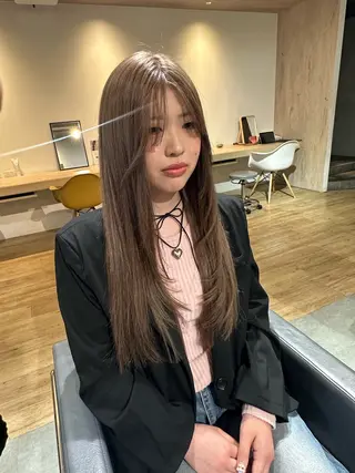 ロング カラー 美髪・シールエクステ ホソタニリョウコのヘアスタイル