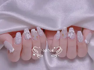 ネイル MxS Nail 【長さだし/フィルイン/マグネット/ワンホンネイル/韓国ネイル/パラジェル】所属・M×S Nail みなのネイルデザイン