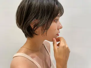 ショート ヒロミ/アレンジ/ アンニュイ/透け感のヘアスタイル