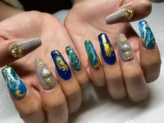 ロング ネイル nail salon azuのネイルデザイン
