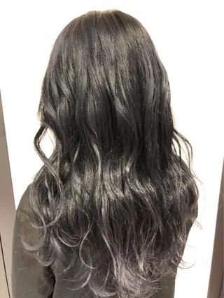 セミロング カラー 田中 アキオのヘアスタイル