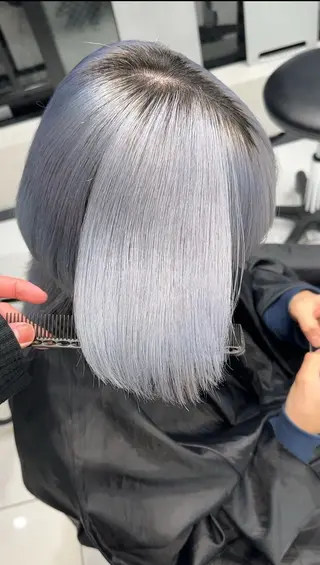 ミディアム カラー ハイトーン/ペール カラー/原宿/RENのヘアスタイル