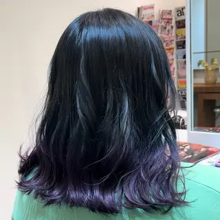 ミディアム カラー GISELA サリナのヘアスタイル