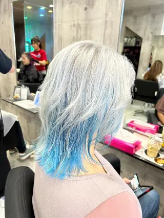 セミロング カラー ‪✝︎カラーモデル 募集/フウカ‪✝︎のヘアスタイル