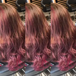 ロング カラー 大久保 隆蔵のヘアスタイル