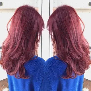 ロング カラー ヘアアレンジ Merci メルシー 福岡、今泉のヘアスタイル