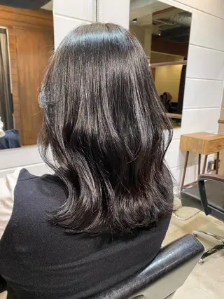 カラー 顔周りカット/透明感 カラー/rioのヘアスタイル