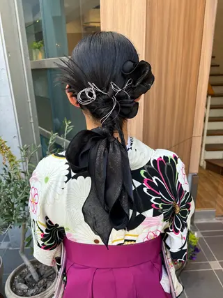 ヘアアレンジ レイヤーカット /透明感/千葉怜寿のヘアスタイル