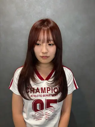 ロング 大西 ひなたのヘアスタイル