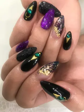 セミロング NAILSALON 🍔Timna🍟のネイルデザイン