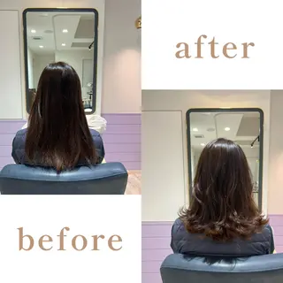 セミロング 髪質改善✨石塚 真梨奈のヘアスタイル