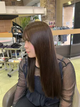 ロング カラー waka❤️✨ 艶感カラー/ネイルのヘアスタイル