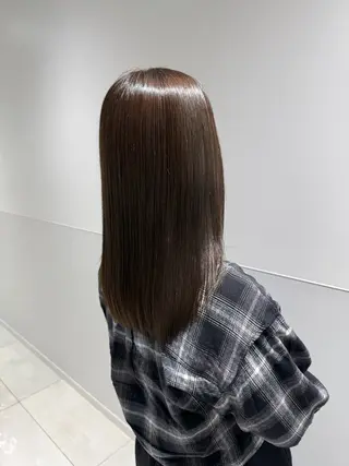 セミロング SALOWIN  north茶屋町店所属・💎透明感カラー💎 ナチュラルテイストのヘアスタイル