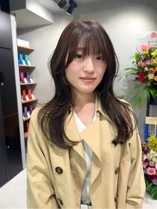 ロング カラー レイヤー/ウルフ🤎 mayo.のヘアスタイル