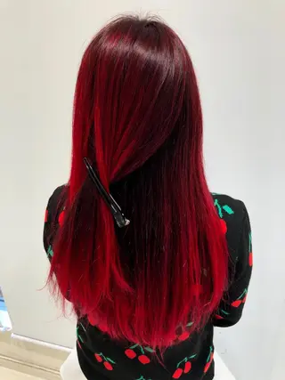 ロング 福元 保雄のヘアスタイル