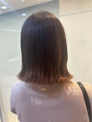 ショート カラー 艶質改善/縮毛矯正 ササキナツミのヘアスタイル