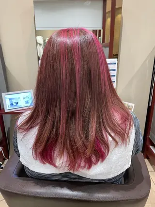 ロング 福田 秀好のヘアスタイル