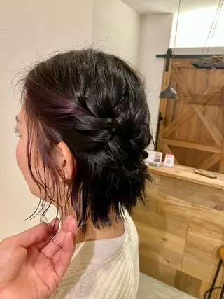 ミディアム カラー 清水 美香のヘアスタイル