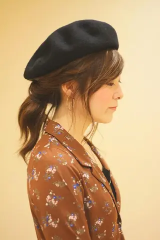 ロング セミロング キノシタ ナオユキのヘアスタイル