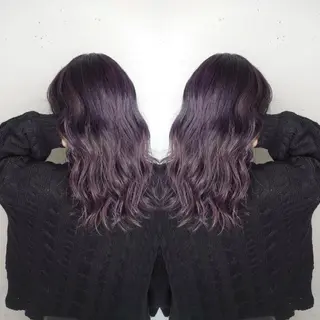 セミロング カラー E Komo hair所属・Wow❕E Komo hair 永井一輝のヘアスタイル