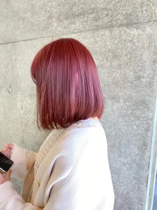 ミディアム カラー hair design verda所属・レイヤー暖色カラー 池袋Yamamotoのヘアスタイル