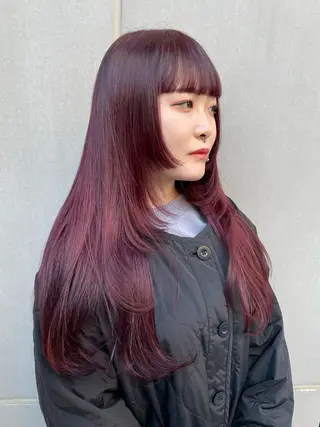 ロング カラー SALOWIN所属・ブリーチ🔑 ボブ✨レイヤーのヘアスタイル