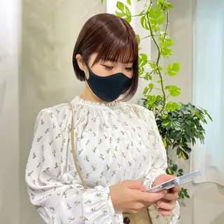 ショート カラー パーマ* 顔まわり似合わせのヘアスタイル