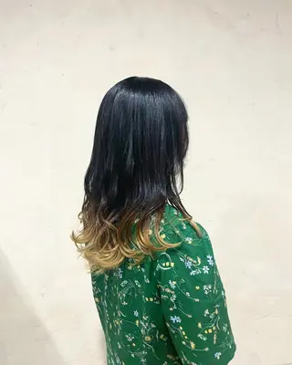 ロング カラー 高橋 りかのヘアスタイル