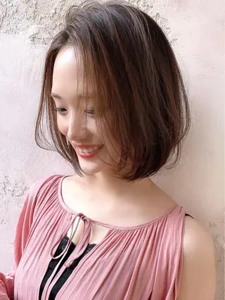 ショート カラー ツヤ髪になりたい方へ 🩷柴田知亜希のヘアスタイル