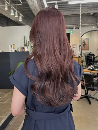 ロング カラー 暖色カラー/天神/ ヘイマサクラのヘアスタイル