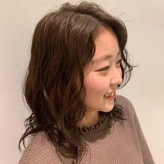 ミディアム パーマ ボブ指名No.1/ ボブパーマ/ユキのヘアスタイル