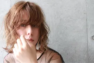 ミディアム カラー パーマ 立川、北口.ans 黒木 和大のヘアスタイル