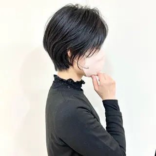 ショート カラー lab.by ioe中崎店所属・中北篤志 ショートボブのヘアスタイル