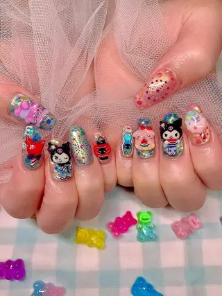 ネイル シェアサロンLei.g(レイジー)所属・3Dアートネイル💗 都築レナのネイルデザイン