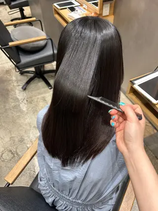 ミディアム 青野 になのヘアスタイル