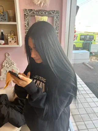 ロング カラー 💙ルル💙 ハイトーン/レイヤーのヘアスタイル