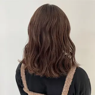 ミディアム カラー ベージュ🤎透明感 カラー🤎anriのヘアスタイル