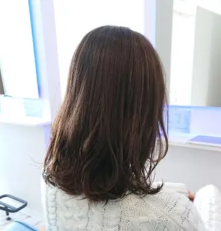 ミディアム カラー ヘアアレンジ 小林 伸行のヘアスタイル